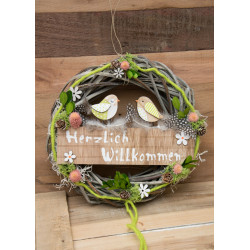 Türkranz Willkommen Vögel