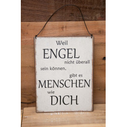 Spruchschild Engel -...