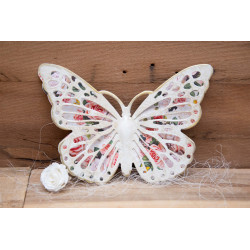 Schmetterling 3D Shabby