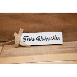 Schild Frohe Weihnachten