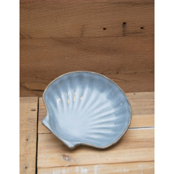 Muschelschale blau-grau