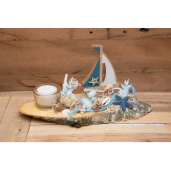 Teelicht Boot