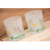 Windlichtglas Blumenwiese
