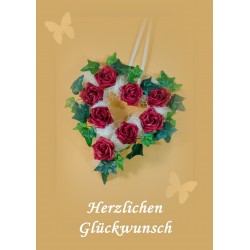 Glückwunsch Rosenherz