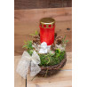 Grabschmuck mit Kerze