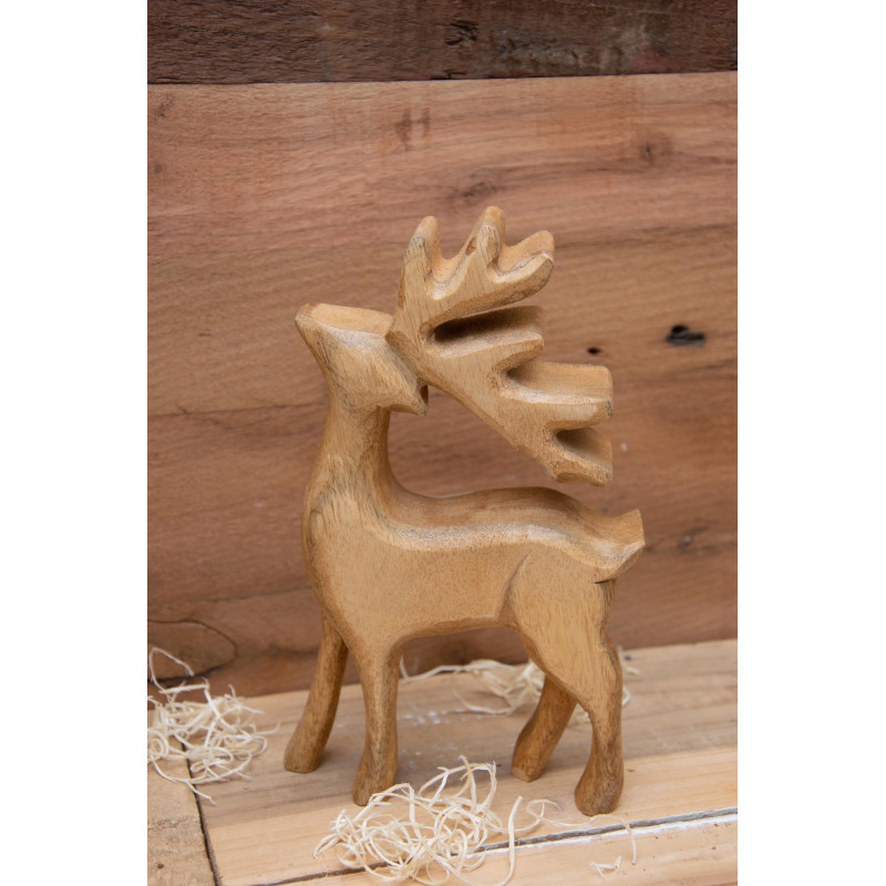 Rentier aus Holz