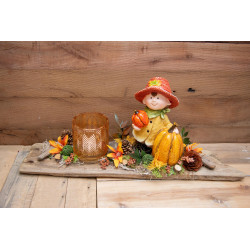 Teelicht Schwemmholz Herbstbub