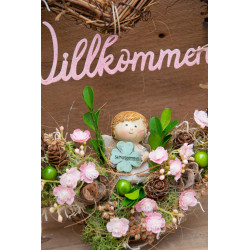 Türdeko Weidenherz Schutzengel