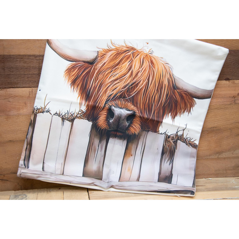 Kissenhülle Hochlandrind, 2 Sorten zur Wahl