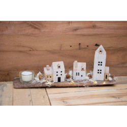 Schwemmholz Winterlandschaft mit LED
