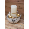 Adventsgesteck Hirschschale