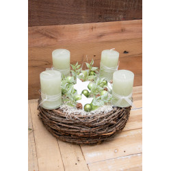 Adventskranz mintgrün hell