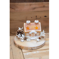 Winterdeko Lebkuchenhaus