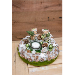 Winterkranz mit Mäuschen