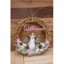 Türkranz Engel rosa