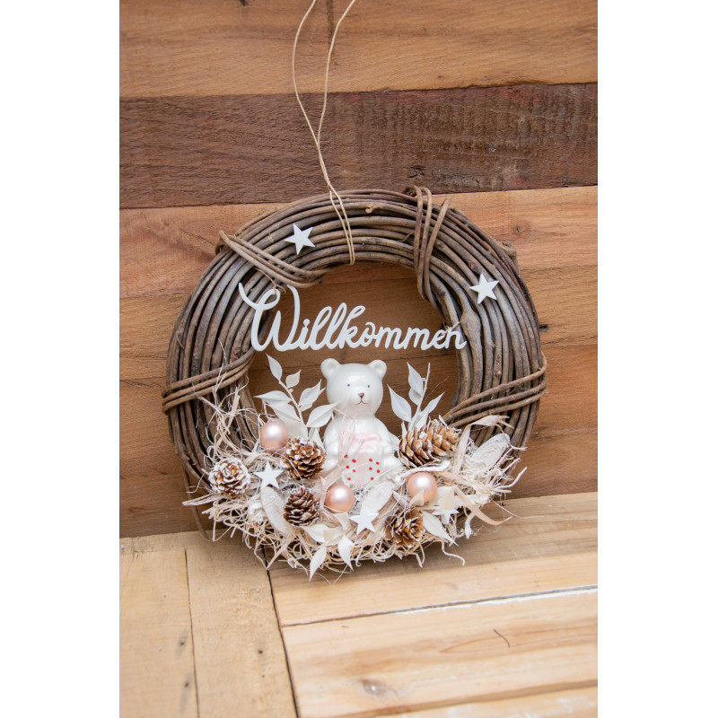 Türkranz Bär weiss