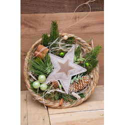 Türdeko Seegrasteller Filzstern