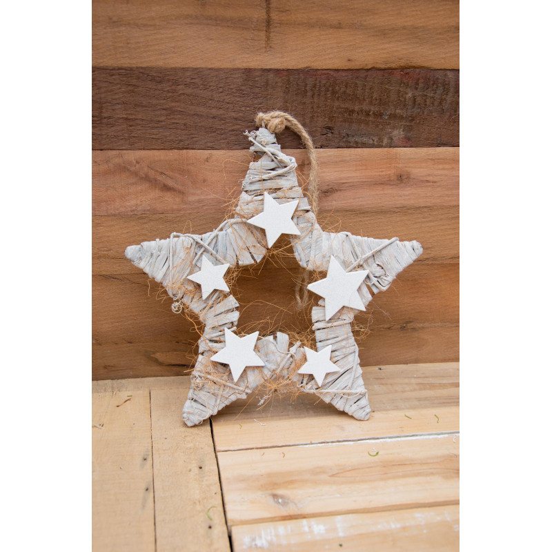 Türdeko Stern mit Sterne