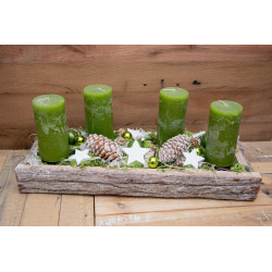 Adventsgesteck grün natur