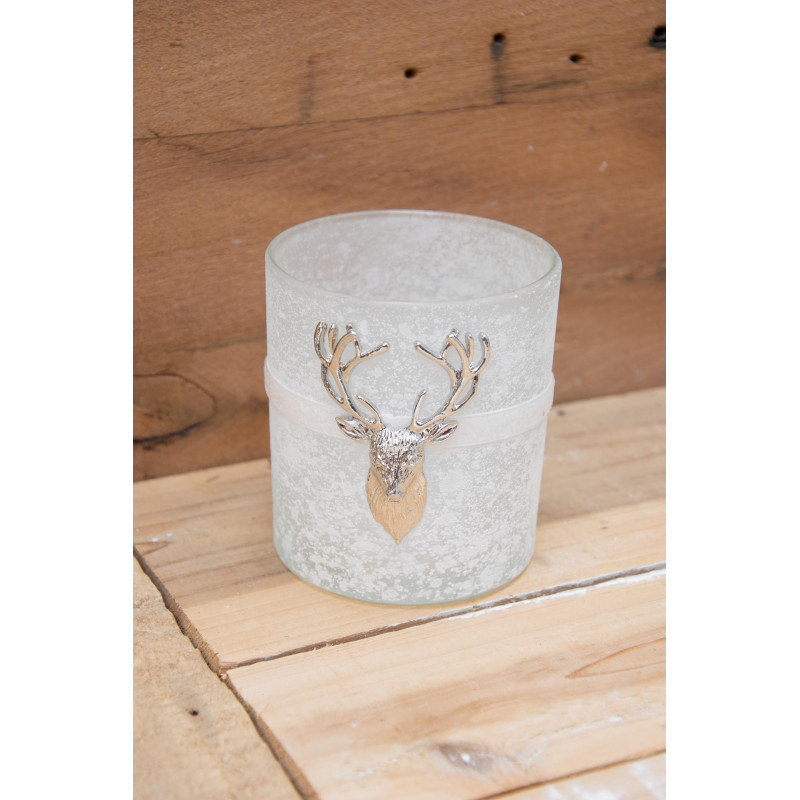 Windlicht Hirschbüste