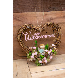 Türdeko Weidenherz Schutzengel