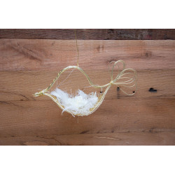 Vogel aus Draht Anhänger - 3 Farben zur Wahl