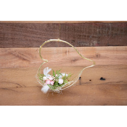 Drahtherz - Hänger verziert, 3 Farben zur Wahl