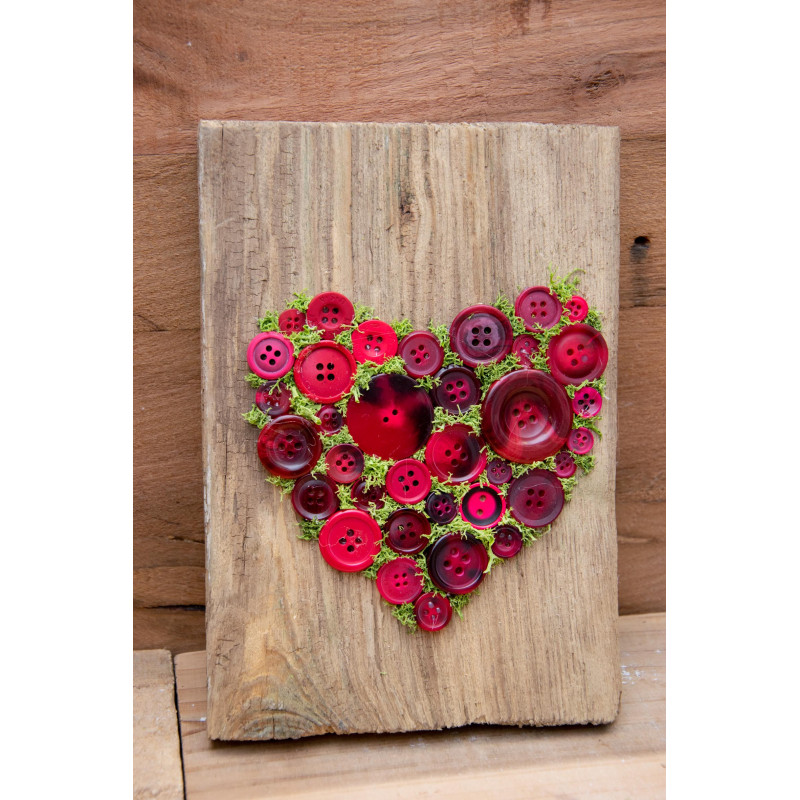 Schwemmholz mit Knopfherz