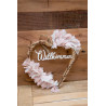 Türdeko Kordelherz Willkommen Stoffe