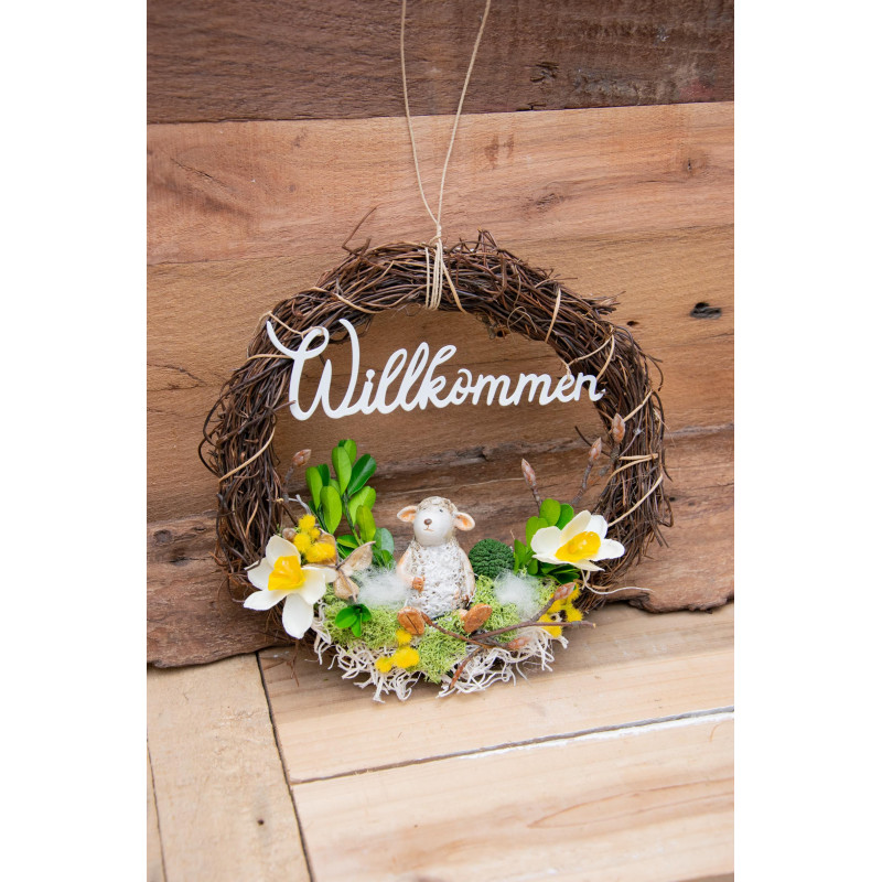 Türkranz Willkommen Schaf