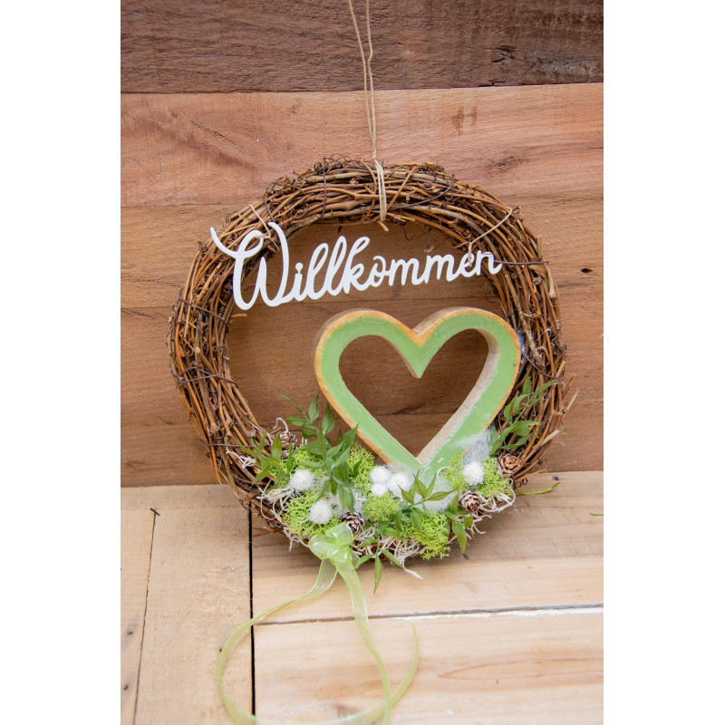 Türkranz Mangoherz grün