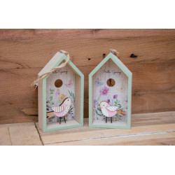 Vogelhaus Frühlingsdeko aus Holz