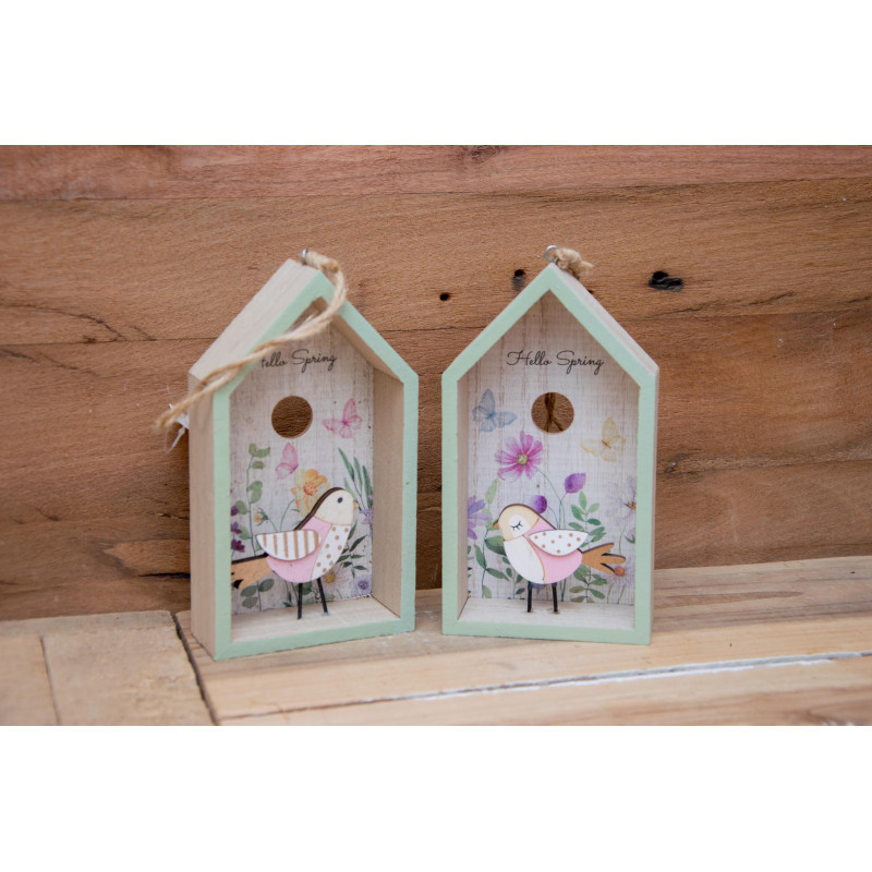 Vogelhaus Frühlingsdeko aus Holz