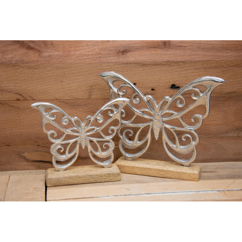 Schmetterling aus Metall, 2 Grössen zur Wahl