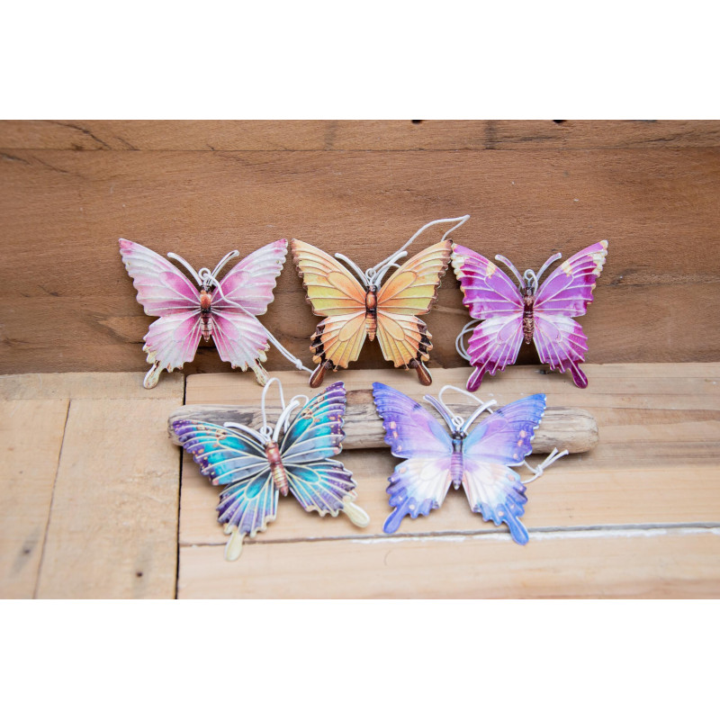 Schmetterling aus Metall, 5 Farben zu Wahl