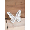 Schmetterling Anhänger cremeweiss