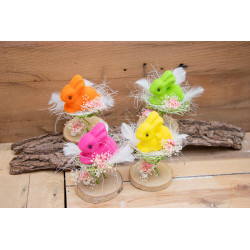 Hase im Draht-Nest, 4 Farben zur Wahl