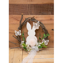 Türkranz Hase aus Holz