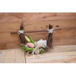 Türdeko Halbkranz Tulpen