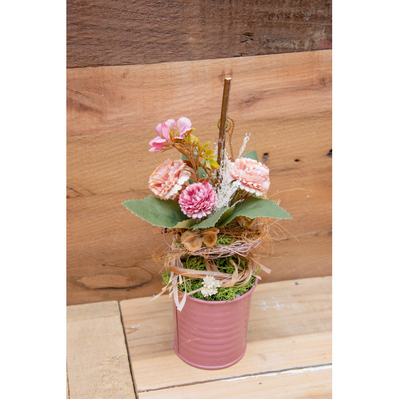 Blumenstrauss im Topf altrosa