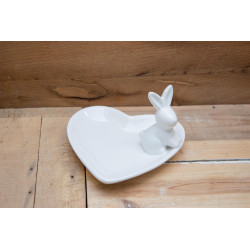 Herzschale mit Hase