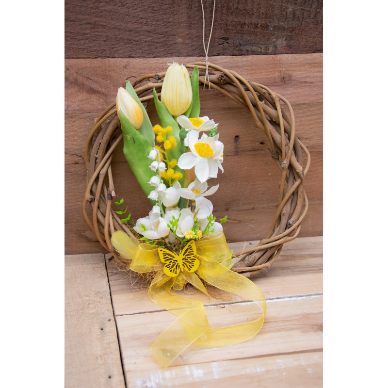 Türkranz Tulpenstrauss gelb