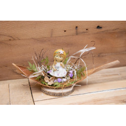 Tischdeko Blumenkind Palmblatt