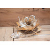 Tischdeko Herz im Nest