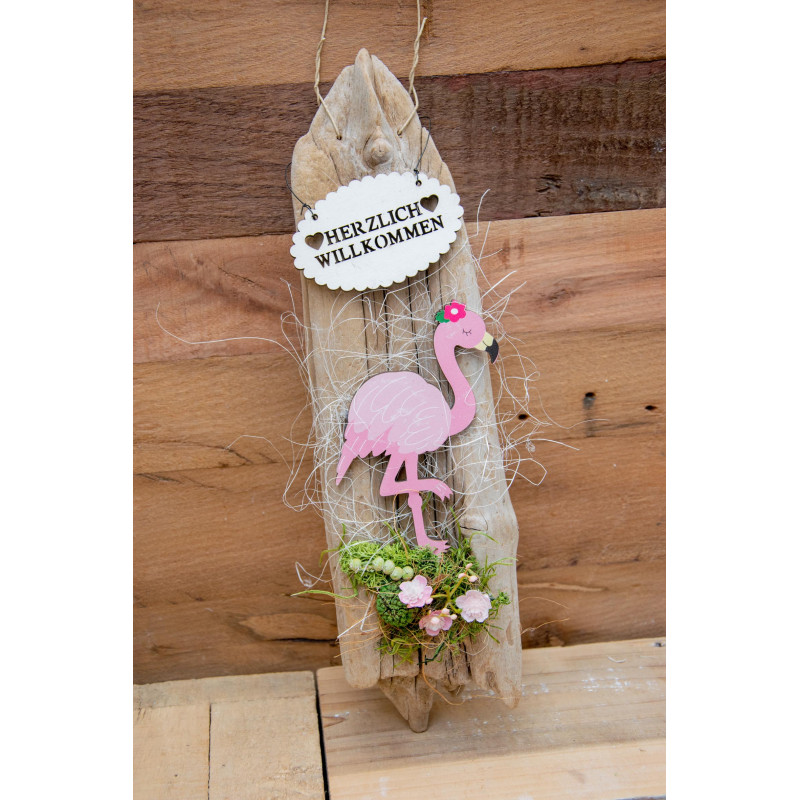 Türdeko Schwemmholz Flamingo