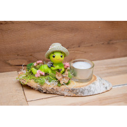 Teelicht kleiner Wurm