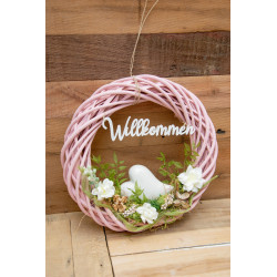 Türkranz Rosa-Weiss