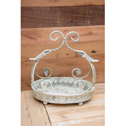 Schale Oval mit Floralbügel