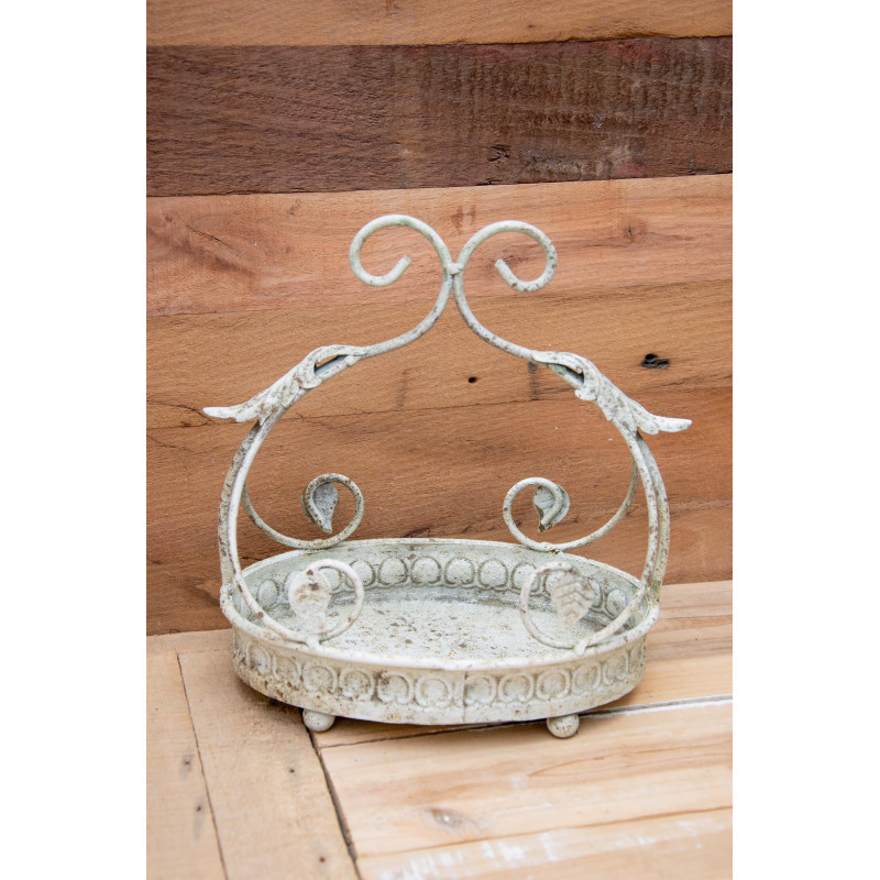 Schale Oval mit Floralbügel