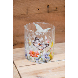 Windlicht Blumenwiese